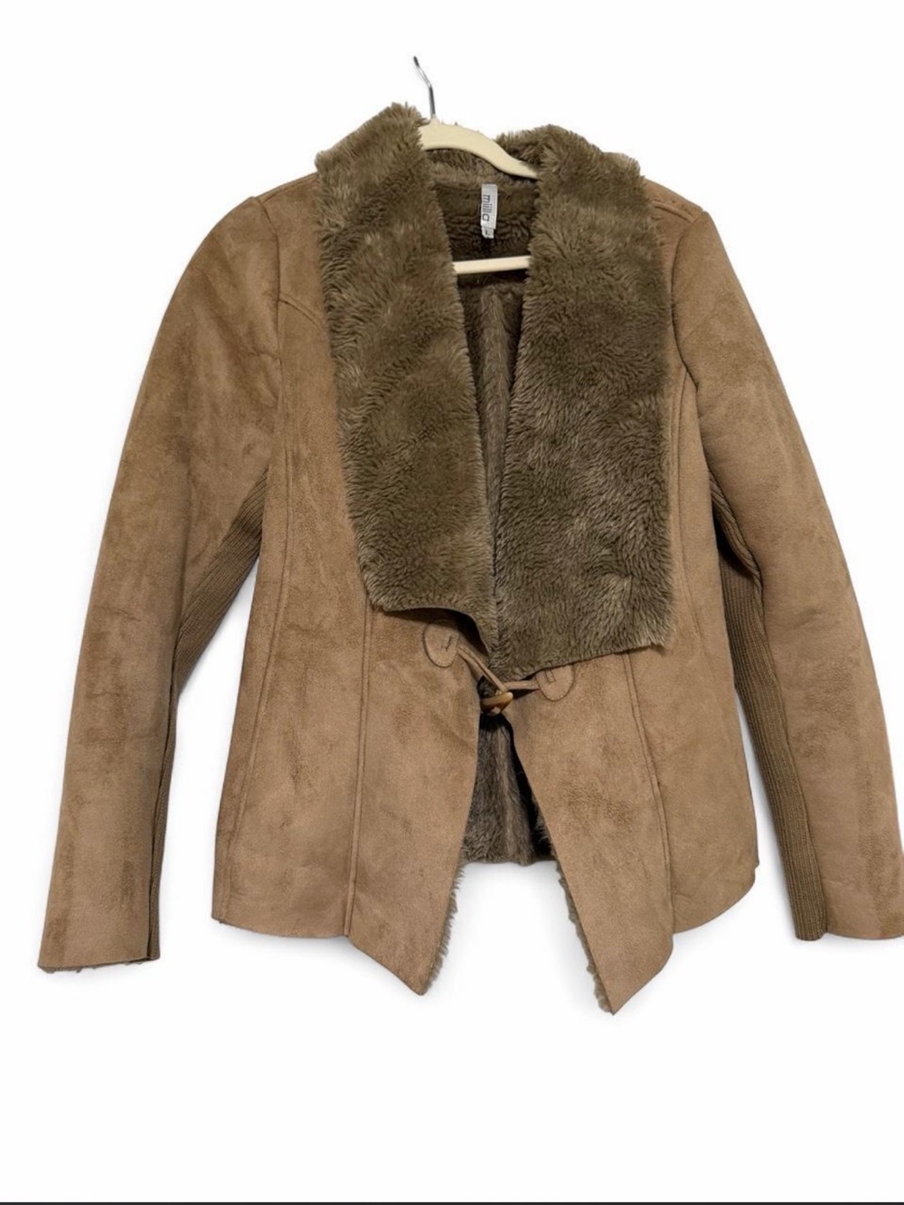 Miila Tan Faux Suede Jacket